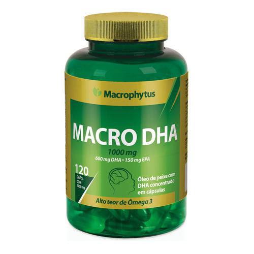 Omega 3 Macro Dha 60/15 1000mg Macrophytus - 120caps