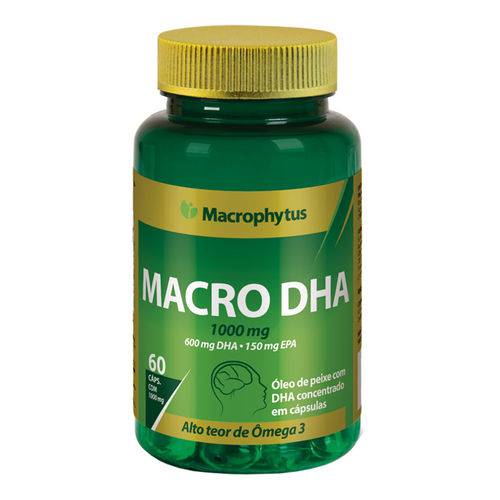 Omega 3 Macro Dha 60/15 1000mg Macrophytus - 60caps