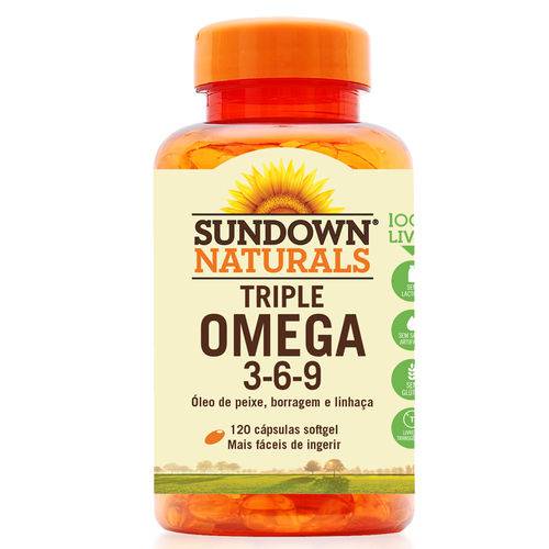 Ômega Triple 3-6-9 - Sundown Vitaminas - 120 Cápsulas