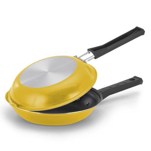 Omeleteira 18 Cm Antiaderente Amarela