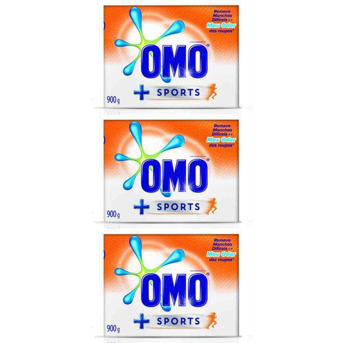 Omo Sports Detergente em Pó 900g (kit C/03)