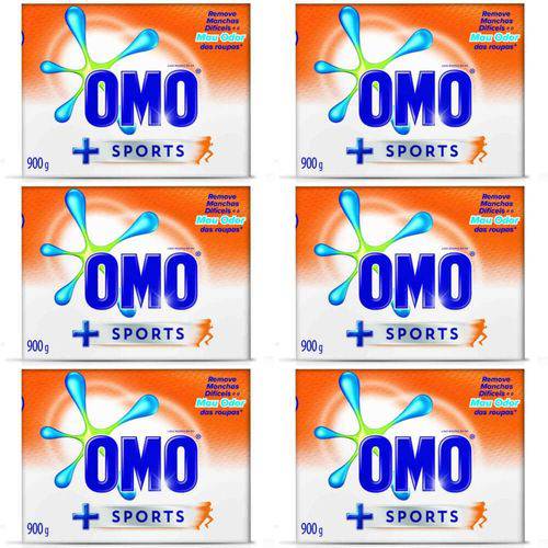 Omo Sports Detergente em Pó 900g (kit C/06)