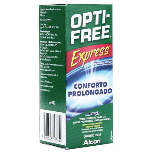 Opti-free Express Solução P/ Lentes Contato 120ml
