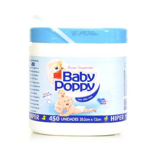 Opus Baby Poppy Azul Lenços Umedecidos C/450