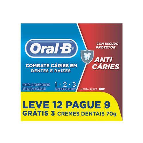 Oral B 123 Mint Creme Dental 12x70g