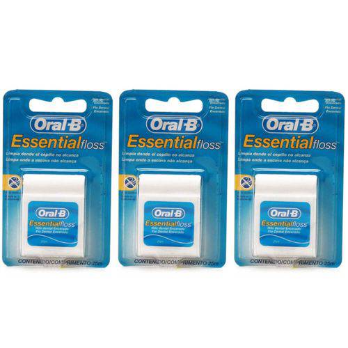 Oral B C/ Cera Fio Dental 25m (kit C/03)