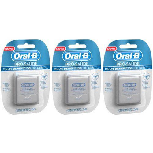 Oral B Pro Saúde Fio Dental 25m (kit C/03)
