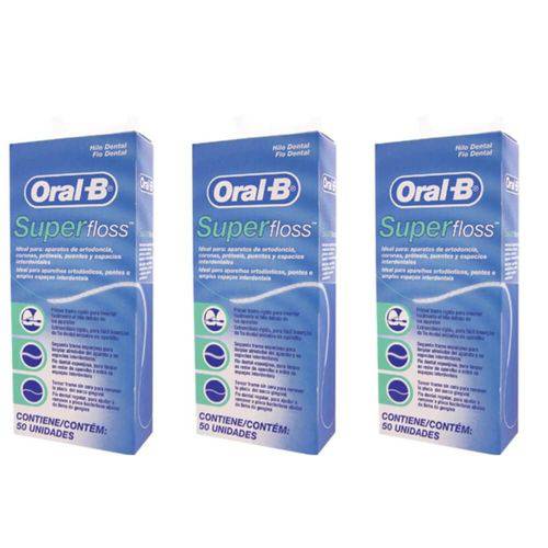 Oral B Super Floss Fio Dental 50m (kit C/03)
