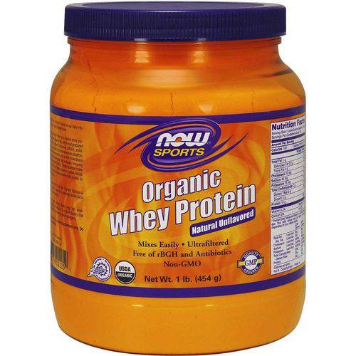 Organic Whey Protein - 454g - Now Foods