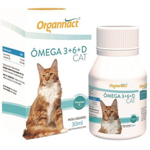 Organnact Ômega 3 + 6 + D Cat 30ml