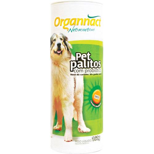 Organnact Pet Probiótico Palitos 160 Gr