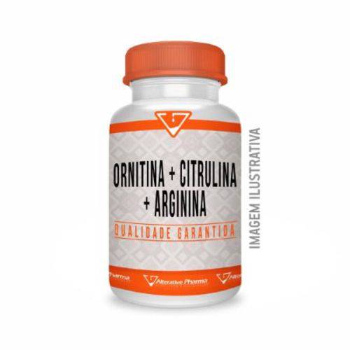 Ornitina 60mg + Citrulina 5mg + Arginina 185mg - 120 Cápsulas - Energia/Massa Muscular/GH