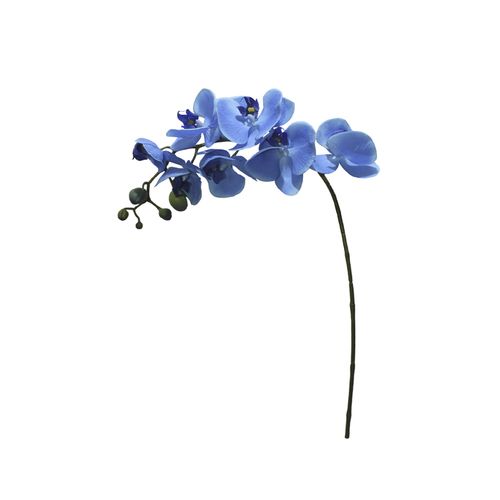 Orquídea em Silicone Brilliance 70cm Azul