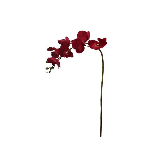 Orquídea em Silicone Brilliance Toque Real 70cm Vermelho