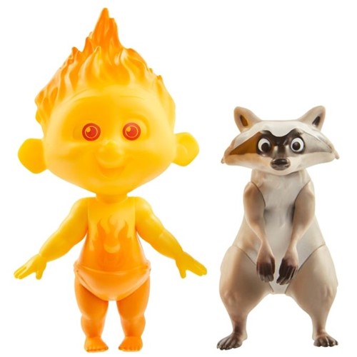 Os Incríveis 2 - Figuras Articuladas - Zezé e Guaxinim - Sunny - SUNNY