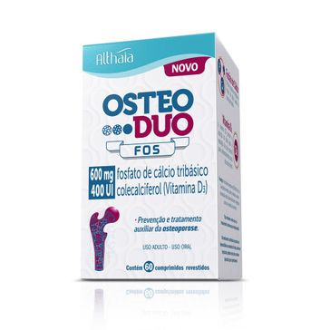 Osteoduo Fos Ache 600mg+400Ui 60 Comprimidos