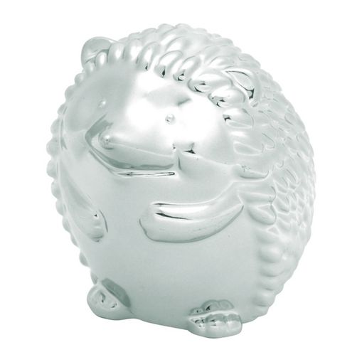 Ouriço Decorativo de Cerâmica Prata Little Hedgehog Urban