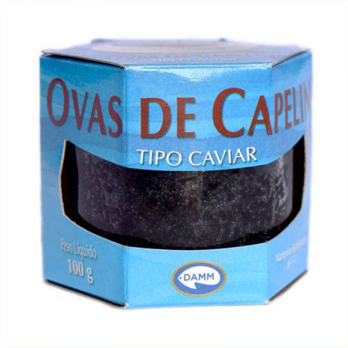 Ovas de Capelin Preta - Tipo Caviar (100gr)