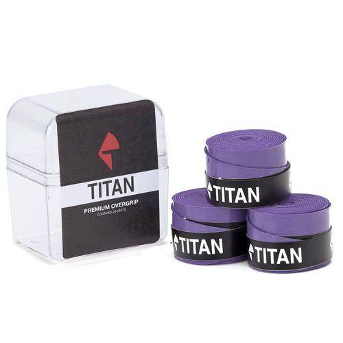 Overgrip Titan Premium Soft Dry Roxo com 3 Unidades