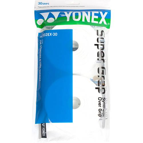 Overgrip Yonex Super Grap Branco com 30 Unidades