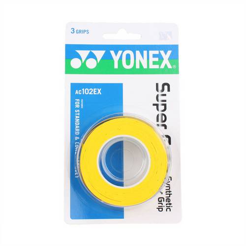 Overgrip Yonex Super Grap com 3 Unidades Amarelo