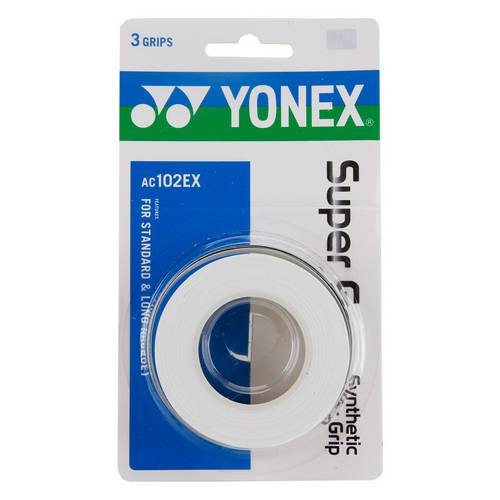 Overgrip Yonex Super Grap com 3 Unidades Branco