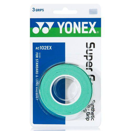 Overgrip Yonex Super Grap Verde Água com 3 Unidades