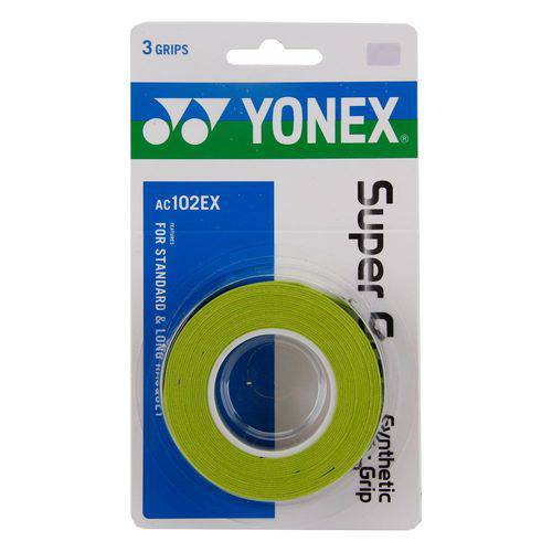 Overgrip Yonex Super Grap Verde Citrus com 3 Unidades