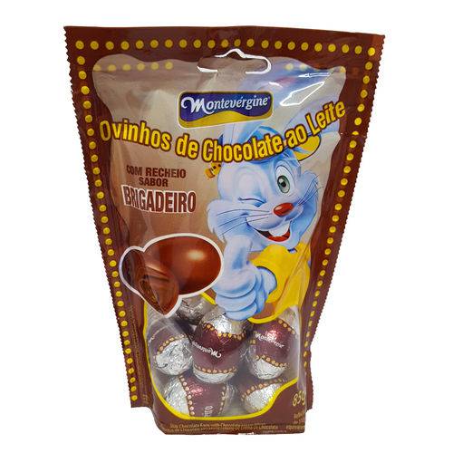 Ovinhos de Chocolate Recheio Brigadeiro 85g - Montevérgine