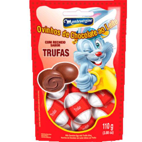 Ovinhos de Chocolate Recheio Trufas 85g - Montevérgine