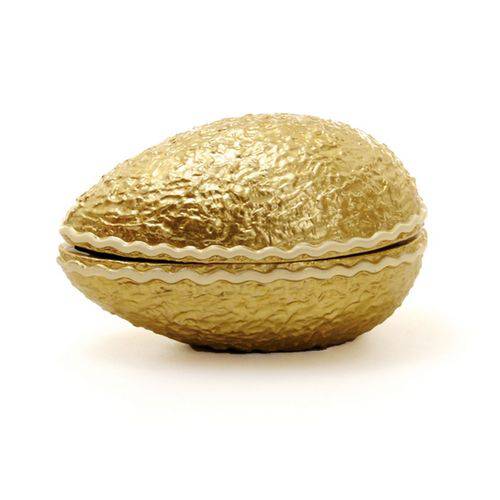 Ovo de Cerâmica P/ovo de Páscoa Ouro