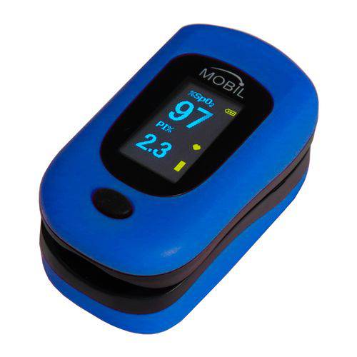 Oxímetro de Pulso com Curva Plestimográfica PC-60B1 Azul - Mobil Saúde
