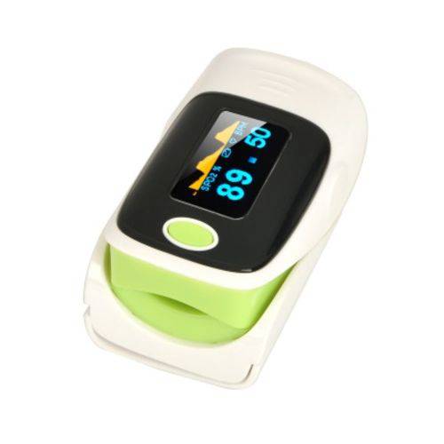 Oximetro de Pulso ou Monitor Medidor de Dedo para a Pulsação com Pilha