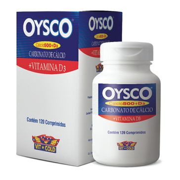 Oysco Vit Gold Cálcio 500 + Vit D3 com 120 Comprimidos