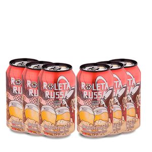 Pack 06 Cervejas Roleta Russa APA Nova Lata 350ml