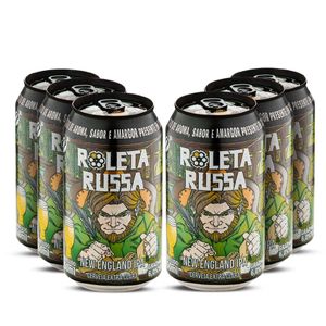 Pack 06 Cervejas Roleta Russa Neipa Lata 350ml