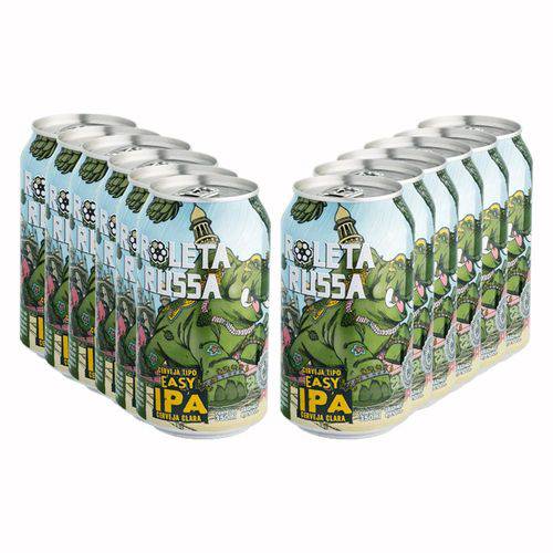 Pack 12 Cervejas Roleta Russa Easy Ipa 350ml Lata