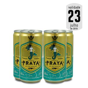 Pack 4 Cerveja Praya Witbier Lata 269ml + 32 KM