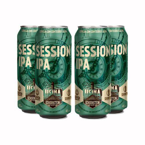 Pack 4 Cervejas Artesanal Schornstein Session Ipa Lata 473ml