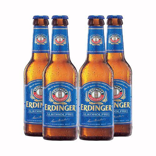 Pack 4 Cervejas Erdinger 355ml (sem Alcoól)