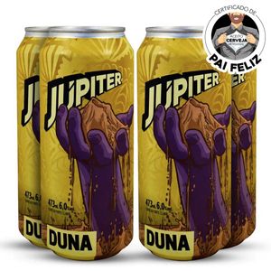 Pack 4 Cervejas Jupiter Duna Brut IPA Lata 473ml