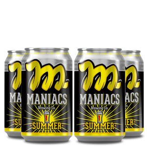 Pack 4 Cervejas Maniacs Summer Ale Lata 350ml