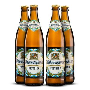 Pack 4 Cervejas Weihenstephaner Festbier 500ml