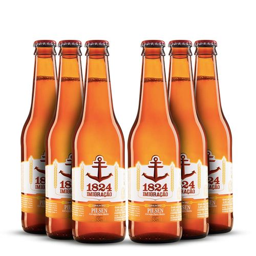 Pack 6 Cerveja Artesanal Imigração Pilsen - 355ml
