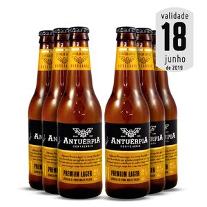 Pack 6 Cervejas Antuérpia Premium Lager 355ml