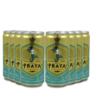Pack 8 Cerveja Praya Witbier Lata 269ml + 85 KM