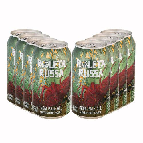 Pack 8 Cervejas Roleta Russa Ipa 350ml Lata