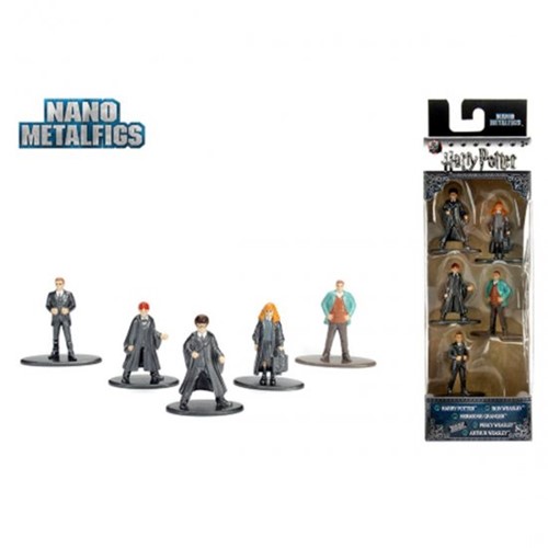 Pack C/ 5 Figuras Harry Potter Nano Metalfigs Jada Toys Minimundi.com.br