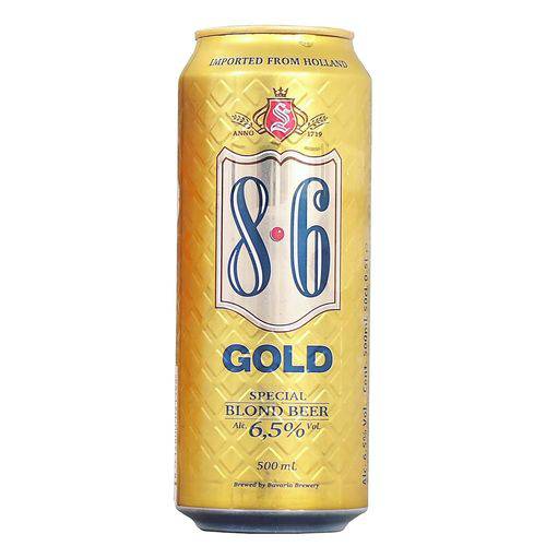 Pack Cerveja 8.6 Gold 500ml - 6 Latas