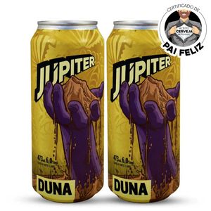 Pack 2 Cervejas Jupiter Duna Brut IPA Lata 473ml + 18 KM